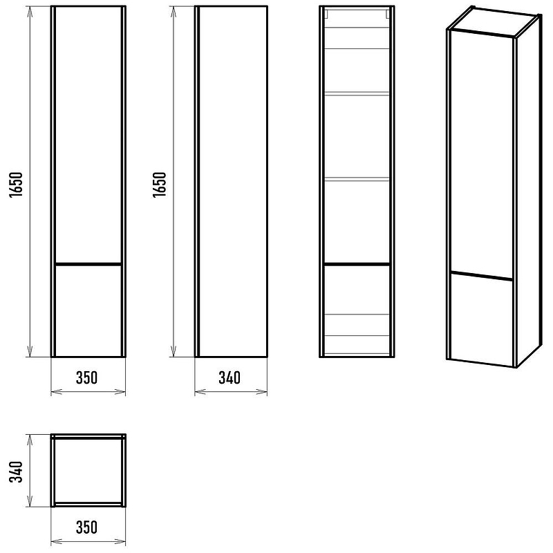 Шкаф пенал Brevita Greenwood 35 L GRE-05035-08Л подвесной Зеленый матовый Дуб Галифакс олово, купить, цена, заказать, магазин, доставка, скидка, промокод, купить, цена, заказать, магазин, доставка, скидка, промокод