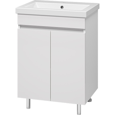 Тумба с раковиной Misty Енисей 60 УТ000009442 Белая