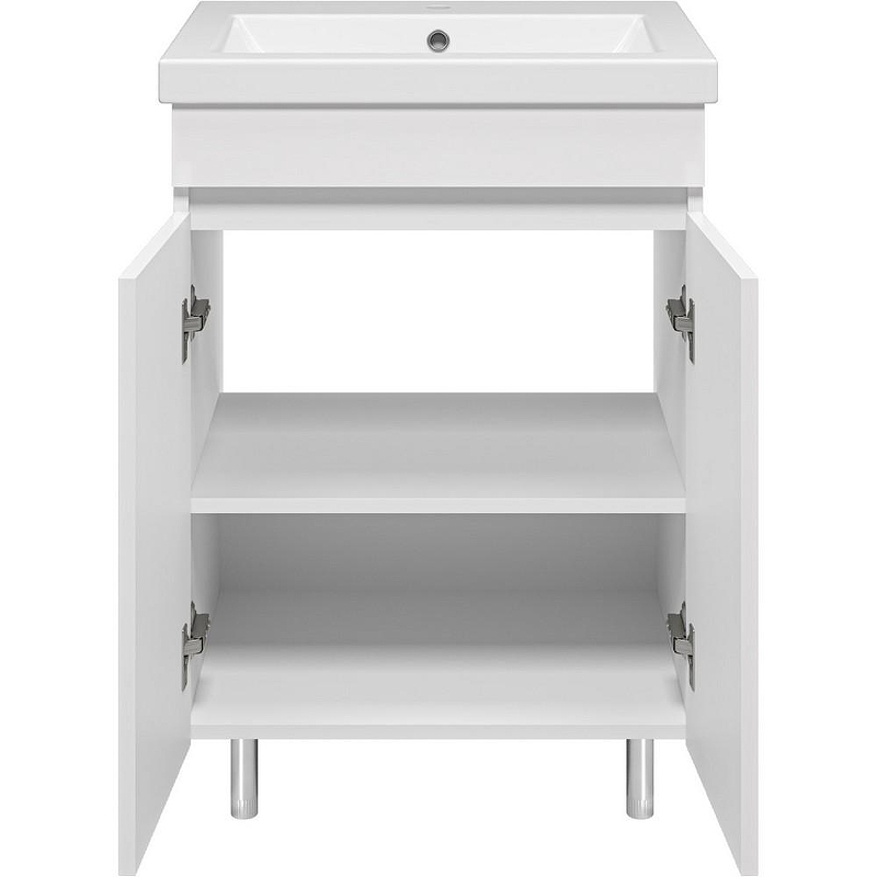 Тумба с раковиной Misty Енисей 60 УТ000009442 Белая, купить, цена, заказать, магазин, доставка, скидка, промокод, купить, цена, заказать, магазин, доставка, скидка, промокод