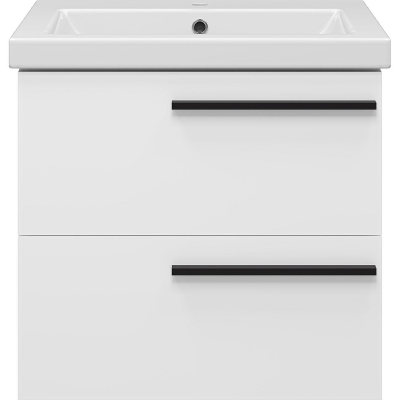 Тумба с раковиной Misty Ненси 60 УТ000015318 подвесная Белая матовая