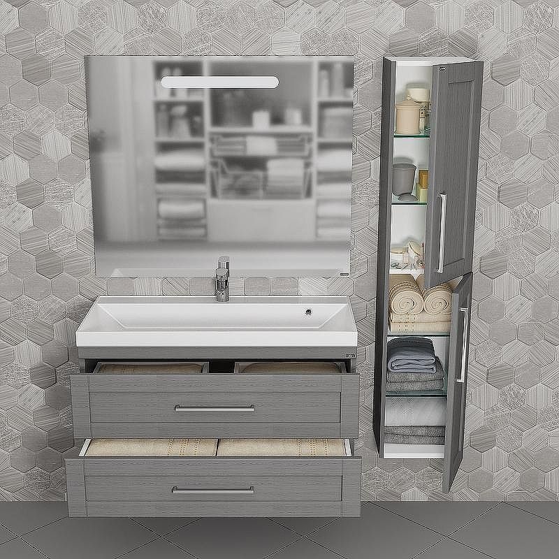 Шкаф пенал СанТа Венера 30 521005 подвесной Дуб серый, купить, цена, заказать, магазин, доставка, скидка, промокод, купить, цена, заказать, магазин, доставка, скидка, промокод