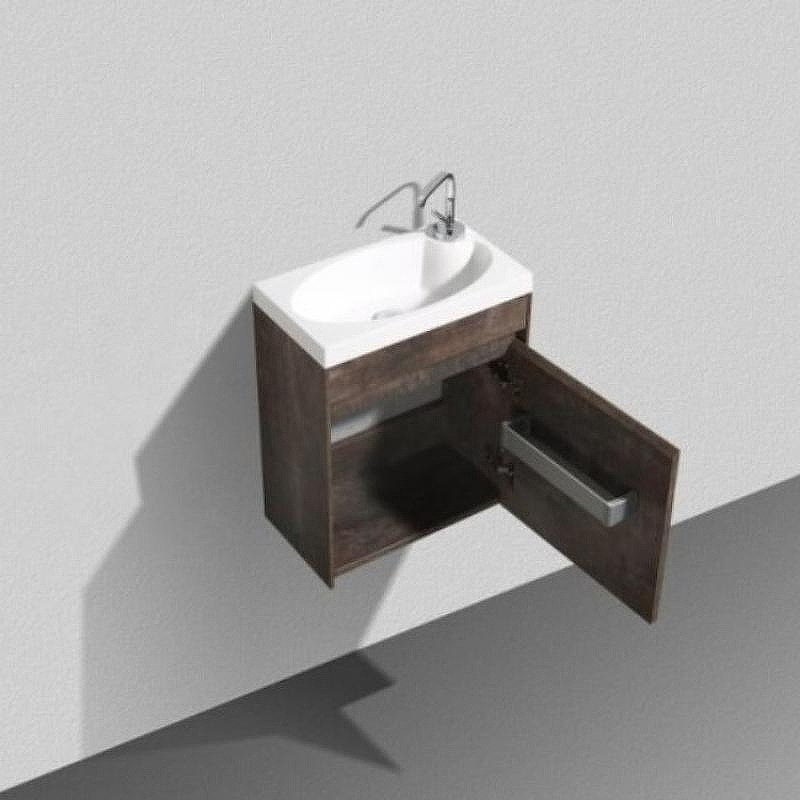 Тумба под раковину BelBagno Pietra Mini 46 PIETRA MINI-460-1A-SO-PT-R подвесная Stone, купить, цена, заказать, магазин, доставка, скидка, промокод, купить, цена, заказать, магазин, доставка, скидка, промокод