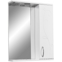 Зеркало со шкафом Stella Polar Фантазия 55 SP-00000224 с подсветкой Белое, купить, цена, заказать, магазин, доставка, скидка, промокод, купить, цена, заказать, магазин, доставка, скидка, промокод