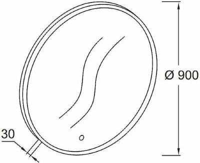 Зеркало Jacob Delafon 90 EB1456-NF с подсветкой с ИК-сенсором