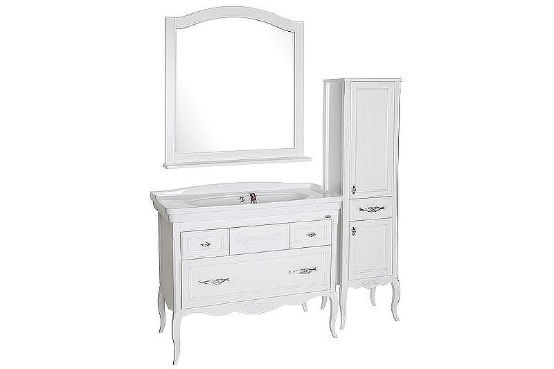 Зеркало ASB-Woodline Модерн 105 11231 Белое с патиной Серебро, купить, цена, заказать, магазин, доставка, скидка, промокод, купить, цена, заказать, магазин, доставка, скидка, промокод