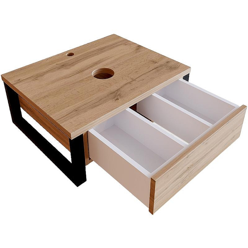 Тумба под раковину 1MarKa Grunge Loft 60П Ц0000001580 подвесная Дуб вотан, купить, цена, заказать, магазин, доставка, скидка, промокод, купить, цена, заказать, магазин, доставка, скидка, промокод