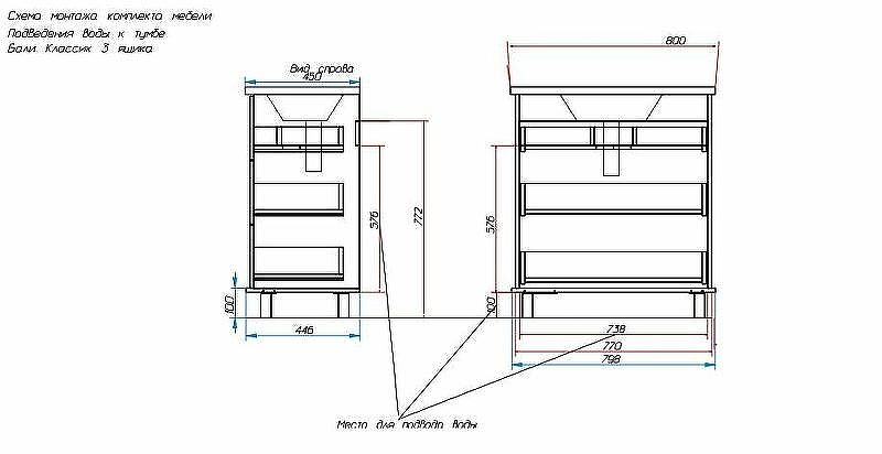 Тумба с раковиной Эстет Bali Classic 80 ФР-00002233 Белая, купить, цена, заказать, магазин, доставка, скидка, промокод, купить, цена, заказать, магазин, доставка, скидка, промокод