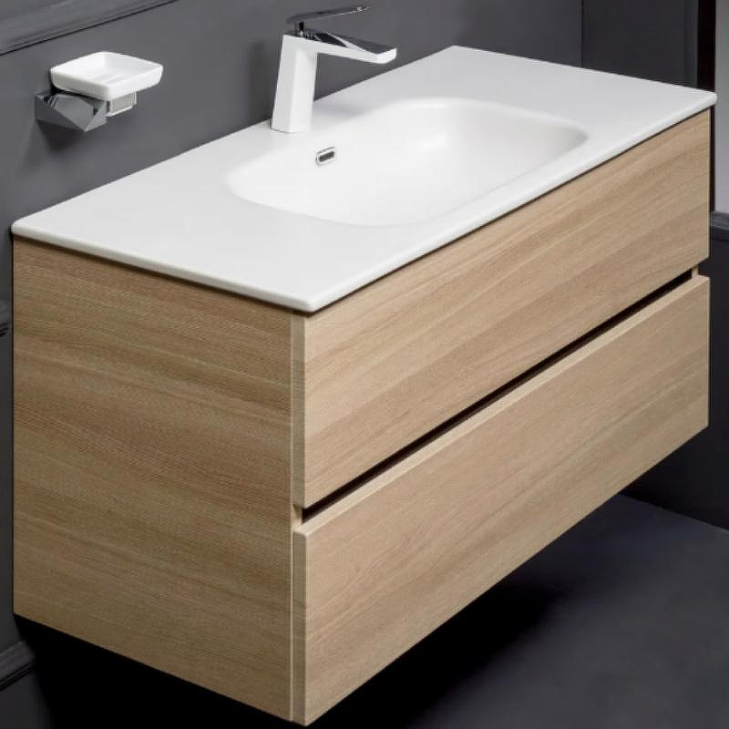 Тумба под раковину Boheme Armadi Art Vallessi 100 837-100-L подвесная Light Oak, купить, цена, заказать, магазин, доставка, скидка, промокод, купить, цена, заказать, магазин, доставка, скидка, промокод