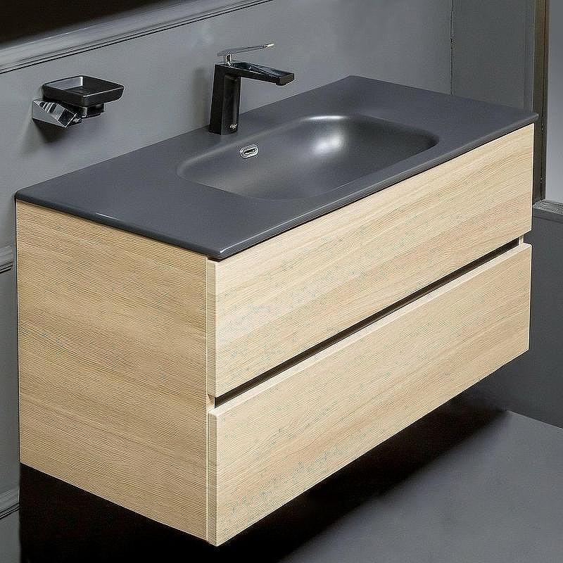 Тумба под раковину Boheme Armadi Art Vallessi 100 837-100-L подвесная Light Oak, купить, цена, заказать, магазин, доставка, скидка, промокод, купить, цена, заказать, магазин, доставка, скидка, промокод