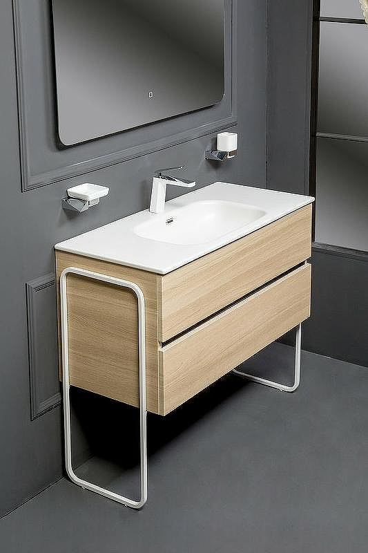 Тумба под раковину Boheme Armadi Art Vallessi 100 837-100-L подвесная Light Oak, купить, цена, заказать, магазин, доставка, скидка, промокод, купить, цена, заказать, магазин, доставка, скидка, промокод