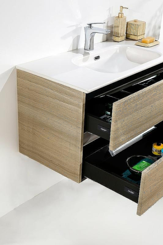 Тумба под раковину Boheme Armadi Art Vallessi 100 837-100-L подвесная Light Oak, купить, цена, заказать, магазин, доставка, скидка, промокод, купить, цена, заказать, магазин, доставка, скидка, промокод