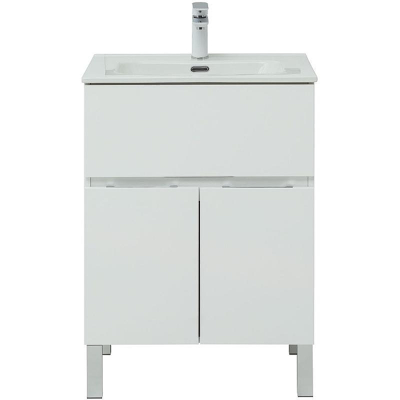 Тумба под раковину Aquanet Алвита New 60 277546 Белая матовая, купить, цена, заказать, магазин, доставка, скидка, промокод, купить, цена, заказать, магазин, доставка, скидка, промокод