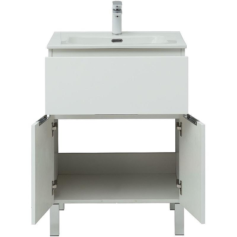 Тумба под раковину Aquanet Алвита New 60 277546 Белая матовая, купить, цена, заказать, магазин, доставка, скидка, промокод, купить, цена, заказать, магазин, доставка, скидка, промокод