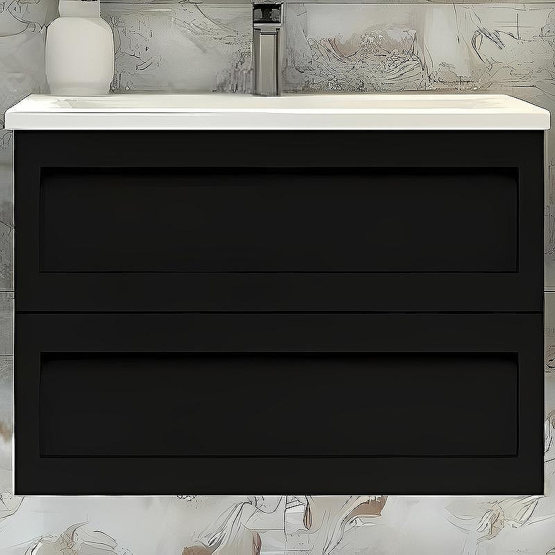 Тумба под раковину Art&Max AM-Platino-900-2C-SO-NM подвесная Черная матовая, купить, цена, заказать, магазин, доставка, скидка, промокод, купить, цена, заказать, магазин, доставка, скидка, промокод