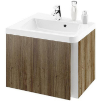 Тумба под раковину Ravak SD 10° 55 L X000000741 подвесная Темный орех, купить, цена, заказать, магазин, доставка, скидка, промокод, купить, цена, заказать, магазин, доставка, скидка, промокод