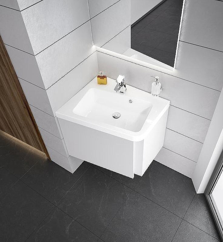 Тумба под раковину Ravak SD 10° 55 L X000000741 подвесная Темный орех, купить, цена, заказать, магазин, доставка, скидка, промокод, купить, цена, заказать, магазин, доставка, скидка, промокод