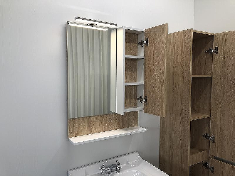 Зеркало со шкафом Comforty Рига 60 00004142211 Дуб сонома, купить, цена, заказать, магазин, доставка, скидка, промокод, купить, цена, заказать, магазин, доставка, скидка, промокод