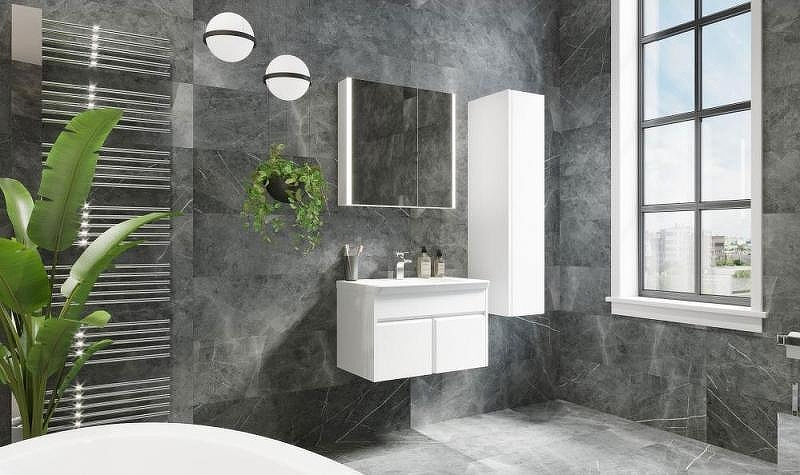 Зеркальный шкаф Roca Up 60 ZRU9303015 L с подсветкой Белый глянец, купить, цена, заказать, магазин, доставка, скидка, промокод, купить, цена, заказать, магазин, доставка, скидка, промокод