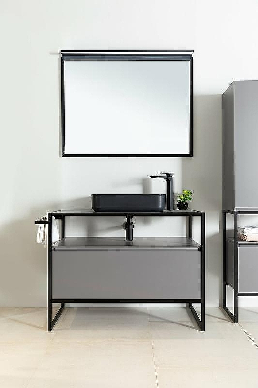 Зеркало Allen Brau Priority 100 1.31017.BB с подсветкой Черный браш, купить, цена, заказать, магазин, доставка, скидка, промокод, купить, цена, заказать, магазин, доставка, скидка, промокод