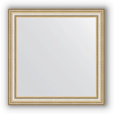 Зеркало Evoform Definite 65х65 Золотые бусы на серебре