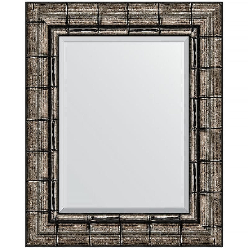 Зеркало Evoform Exclusive 53х43 BY 1358 с фацетом в багетной раме - Серебряный бамбук 73, купить, цена, заказать, магазин, доставка, скидка, промокод, купить, цена, заказать, магазин, доставка, скидка, промокод