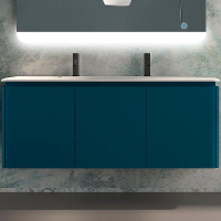 Тумба под раковину Cezares Stylus 140 55232 подвесная Blu Petrolio, купить, цена, заказать, магазин, доставка, скидка, промокод, купить, цена, заказать, магазин, доставка, скидка, промокод