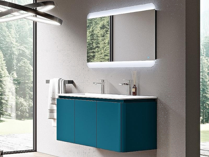 Тумба под раковину Cezares Stylus 140 55232 подвесная Blu Petrolio, купить, цена, заказать, магазин, доставка, скидка, промокод, купить, цена, заказать, магазин, доставка, скидка, промокод