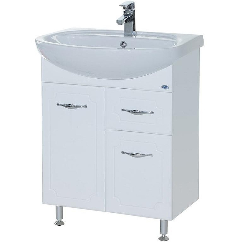 Тумба под раковину Bellezza Стелла 65 4636010090012 Белая, купить, цена, заказать, магазин, доставка, скидка, промокод, купить, цена, заказать, магазин, доставка, скидка, промокод