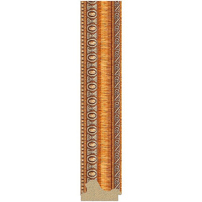 Зеркало Evoform Definite 145х55 BY 3106 в багетной раме - Золотые бусы на бронзе 60