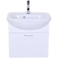 Тумба с раковиной Orange Лайт 45 LRA-45TUW+RA подвесная Белый глянец, купить, цена, заказать, магазин, доставка, скидка, промокод, купить, цена, заказать, магазин, доставка, скидка, промокод