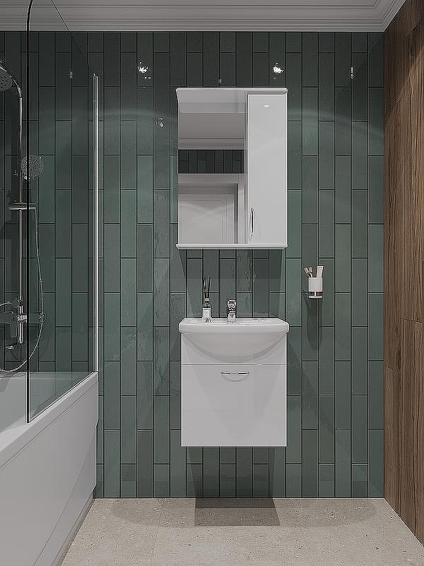 Тумба с раковиной Orange Лайт 45 LRA-45TUW+RA подвесная Белый глянец, купить, цена, заказать, магазин, доставка, скидка, промокод, купить, цена, заказать, магазин, доставка, скидка, промокод