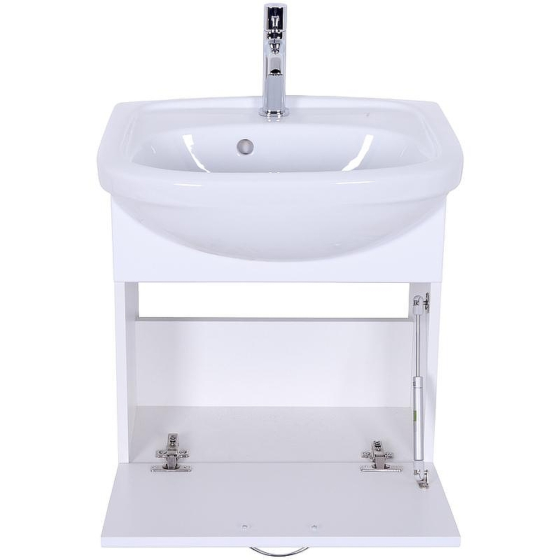 Тумба с раковиной Orange Лайт 45 LRA-45TUW+RA подвесная Белый глянец, купить, цена, заказать, магазин, доставка, скидка, промокод, купить, цена, заказать, магазин, доставка, скидка, промокод