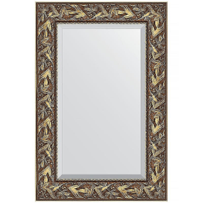 Зеркало Evoform Exclusive 89х59 BY 3415 с фацетом в багетной раме - Византия золото 99