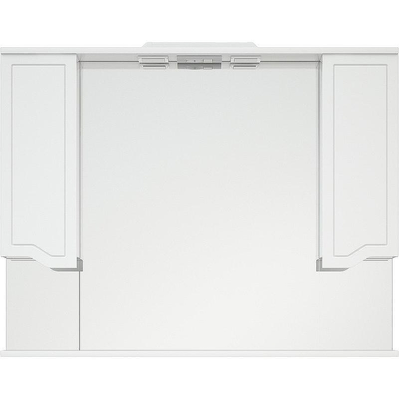 Зеркало со шкафом Corozo Мирра 105/С SD-00001545 с подсветкой Белое с механическим выключателем, купить, цена, заказать, магазин, доставка, скидка, промокод, купить, цена, заказать, магазин, доставка, скидка, промокод