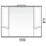 Зеркало со шкафом Corozo Мирра 105/С SD-00001545 с подсветкой Белое с механическим выключателем, купить, цена, заказать, магазин, доставка, скидка, промокод, купить, цена, заказать, магазин, доставка, скидка, промокод