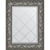 Зеркало Evoform Exclusive-G 76х59 BY 4028 с гравировкой в багетной раме - Византия серебро 99, купить, цена, заказать, магазин, доставка, скидка, промокод, купить, цена, заказать, магазин, доставка, скидка, промокод