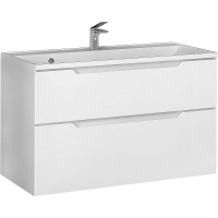 Тумба под раковину Raval Wector 100 Wct.01.100/P/W/MD подвесная Белая, купить, цена, заказать, магазин, доставка, скидка, промокод, купить, цена, заказать, магазин, доставка, скидка, промокод