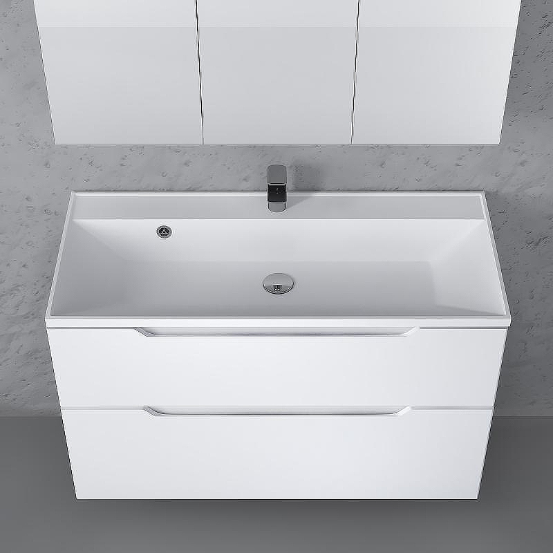 Тумба под раковину Raval Wector 100 Wct.01.100/P/W/MD подвесная Белая, купить, цена, заказать, магазин, доставка, скидка, промокод, купить, цена, заказать, магазин, доставка, скидка, промокод