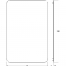Зеркало Defesto Opti 80x120 DF 2820S с подсветкой 38W-3000К/Сенсорный выключатель/Теплый белый свет, купить, цена, заказать, магазин, доставка, скидка, промокод, купить, цена, заказать, магазин, доставка, скидка, промокод