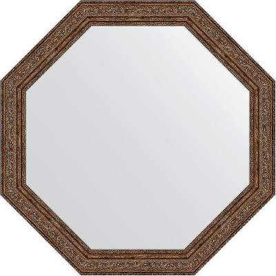 Зеркало Evoform Octagon 60х60 BY 3695 в багетной раме - Виньетка состаренная бронза 56