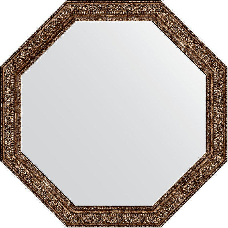 Зеркало Evoform Octagon 60х60 BY 3695 в багетной раме - Виньетка состаренная бронза 56, купить, цена, заказать, магазин, доставка, скидка, промокод, купить, цена, заказать, магазин, доставка, скидка, промокод