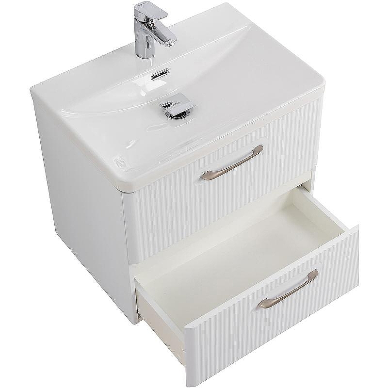 Тумба под раковину BelBagno Due 50 DUE-500-2C-SO-BM-P подвесная Белый металлик, купить, цена, заказать, магазин, доставка, скидка, промокод, купить, цена, заказать, магазин, доставка, скидка, промокод