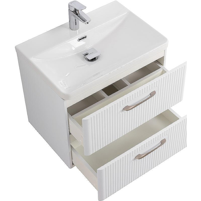 Тумба под раковину BelBagno Due 50 DUE-500-2C-SO-BM-P подвесная Белый металлик, купить, цена, заказать, магазин, доставка, скидка, промокод, купить, цена, заказать, магазин, доставка, скидка, промокод