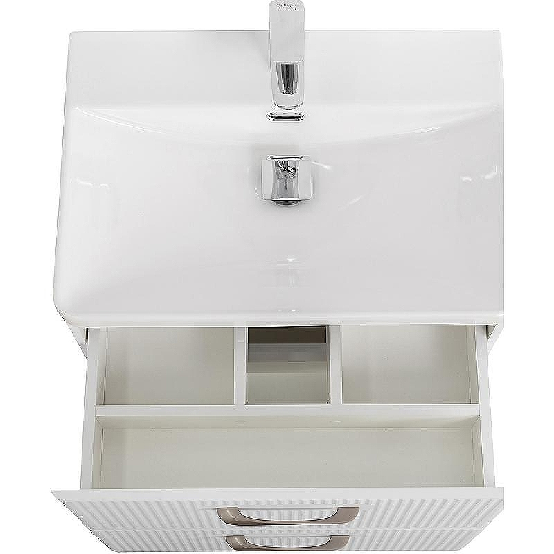 Тумба под раковину BelBagno Due 50 DUE-500-2C-SO-BM-P подвесная Белый металлик, купить, цена, заказать, магазин, доставка, скидка, промокод, купить, цена, заказать, магазин, доставка, скидка, промокод