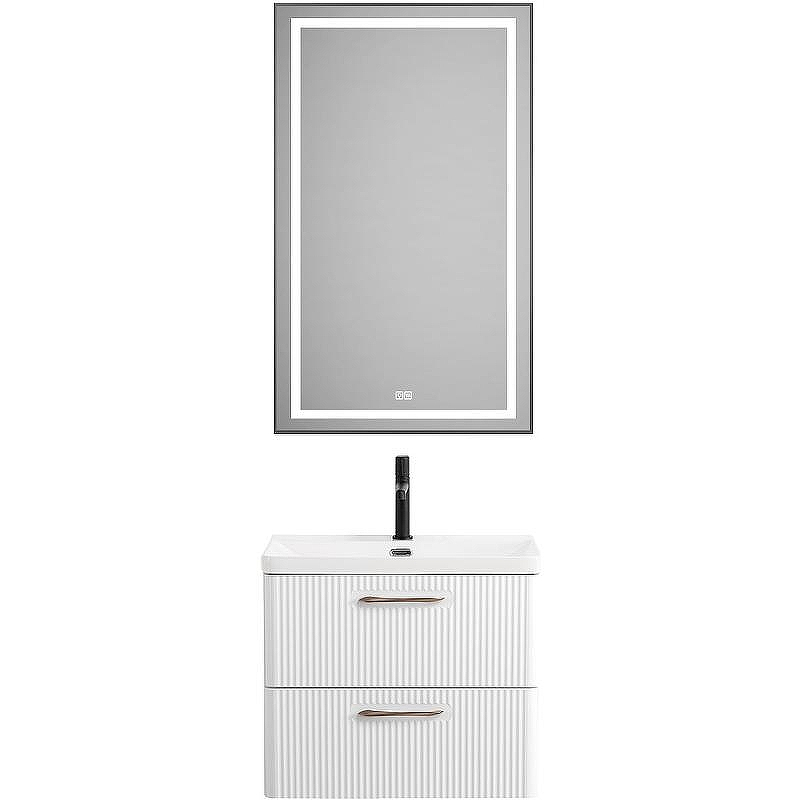 Тумба под раковину BelBagno Due 50 DUE-500-2C-SO-BM-P подвесная Белый металлик, купить, цена, заказать, магазин, доставка, скидка, промокод, купить, цена, заказать, магазин, доставка, скидка, промокод