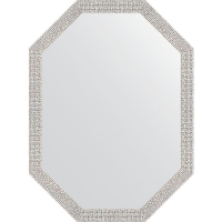 Зеркало Evoform Octagon 58x78 BY 7007 в багетной раме - Мозаика хром 46, купить, цена, заказать, магазин, доставка, скидка, промокод, купить, цена, заказать, магазин, доставка, скидка, промокод