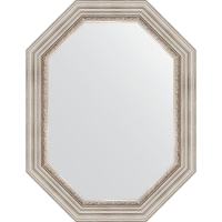 Зеркало Evoform Octagon 66x86 BY 7167 в багетной раме - Римское серебро 88, купить, цена, заказать, магазин, доставка, скидка, промокод, купить, цена, заказать, магазин, доставка, скидка, промокод