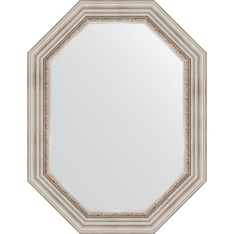 Зеркало Evoform Octagon 66x86 BY 7167 в багетной раме - Римское серебро 88, купить, цена, заказать, магазин, доставка, скидка, промокод, купить, цена, заказать, магазин, доставка, скидка, промокод