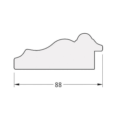Зеркало Evoform Octagon 66x86 BY 7167 в багетной раме - Римское серебро 88
