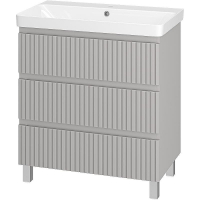 Тумба с раковиной Brevita Victory 80 УТ000023606 Серый шелк, купить, цена, заказать, магазин, доставка, скидка, промокод, купить, цена, заказать, магазин, доставка, скидка, промокод